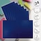 Better Office Products 2 Pocket Heavyweight Plastic Folder Portfolio, Letter Size, Blue, 24PK 86522 - alternate 2